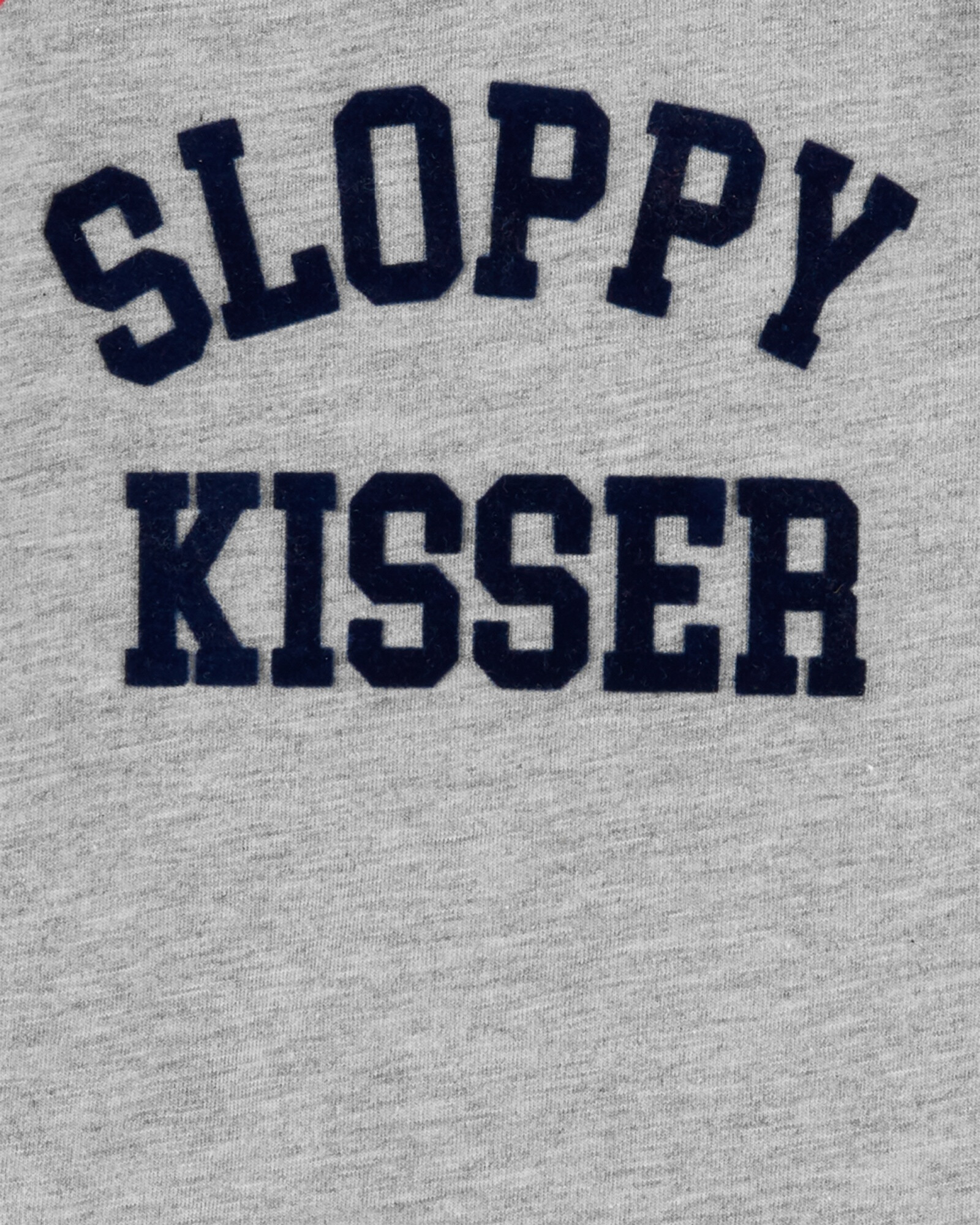 Body de algodón manga larga estampa "sloppy kisser" 0