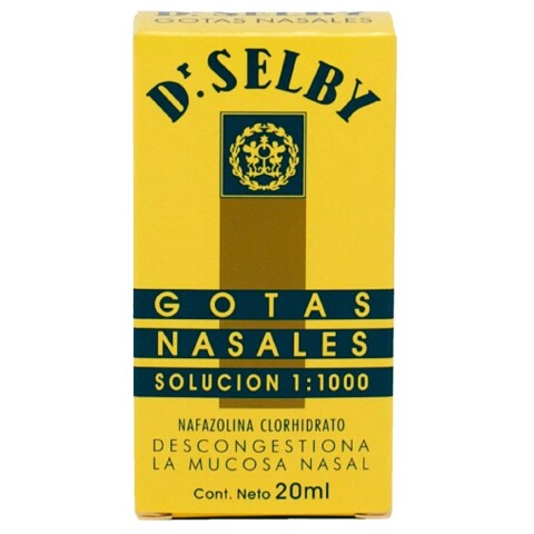 Dr selby gotas nasales Frasco 20cc. Dr selby gotas nasales Frasco 20cc.