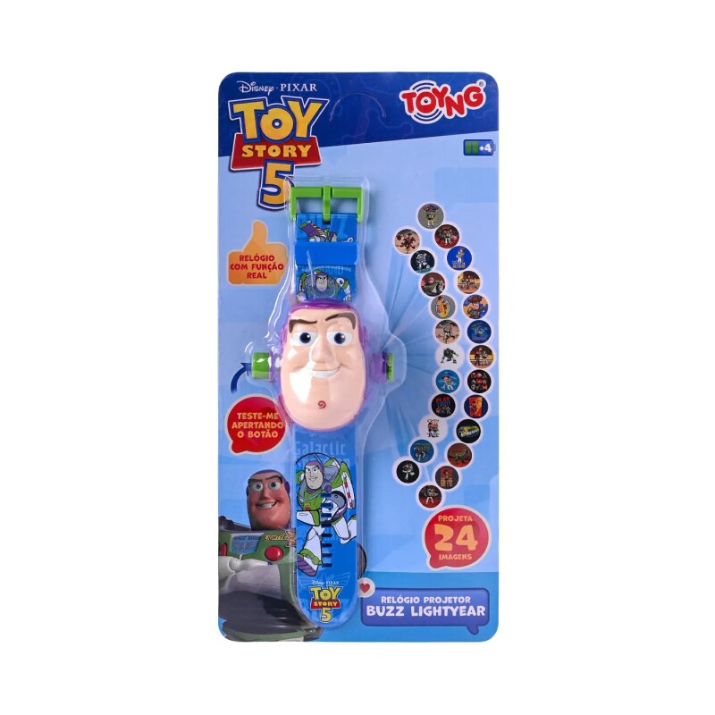Reloj Proyector Buzz Lightyear Toy Story con 24 Imágenes Diferentes BUZZ LIGHTYEAR RELOJ PROYECTOR 24 IMAGENES DIFERENTES