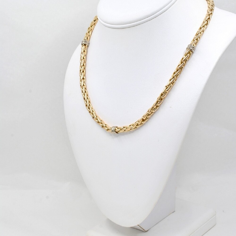 Cadena En 2 Tonos De Oro 18K Cadena En 2 Tonos De Oro 18K