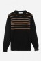 Sweater a rayas NEGRO