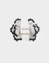 Brazaletes Flores Brazalete Con Flores - Plateado