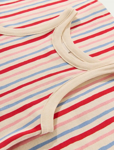 VESTIDO INFANTIL CON ESTAMPADO BEIGE