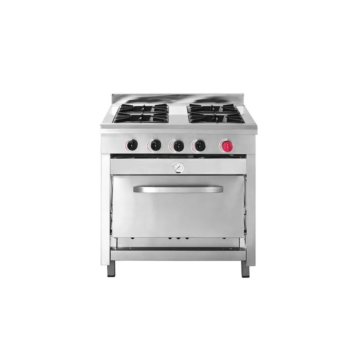 Cocina de 4 Hornallas y Horno a Gas GLP 