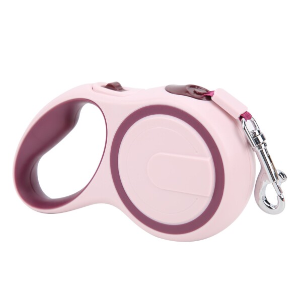 Correa Extensible 3 Mts Retractil Hasta 15Kg Perro Mediano Variante Color Rosa Violeta