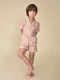 Pijama Corto Con Rayas Bicolor Nude