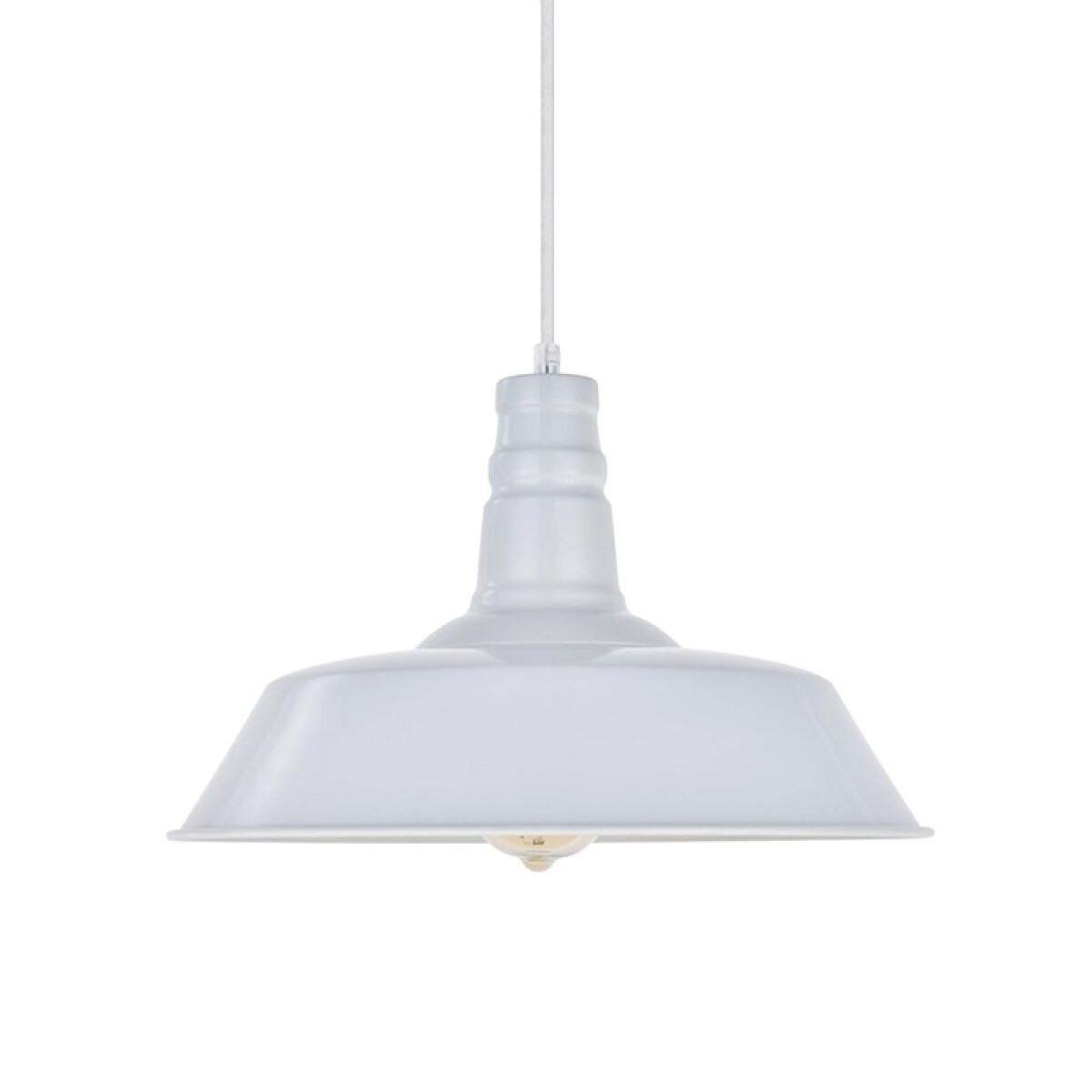 Lámpara Colgante Vintage Bell Blanco ø 36cm 