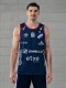 CAMISETA BASKET 2025 Nacional Hombre Lima, Azul Marino, Blanco