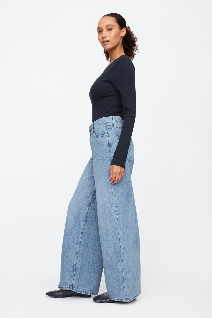 Jean Baggy Mujer Light Wash