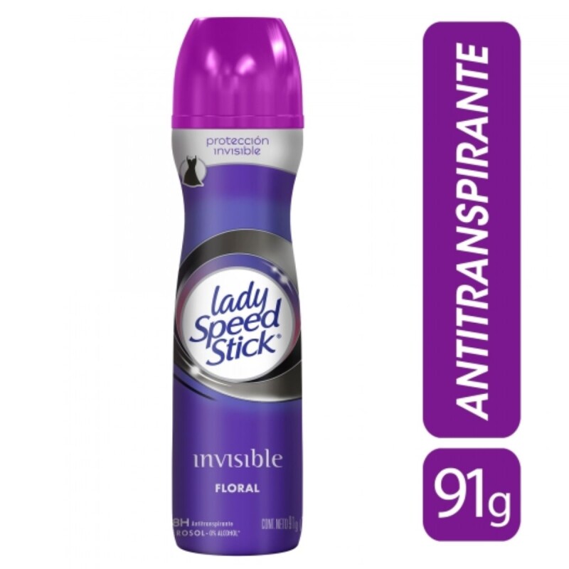 Desodorante Lady Speed Stick en Aerosol Invisible Floral 150 ML Desodorante Lady Speed Stick en Aerosol Invisible Floral 150 ML