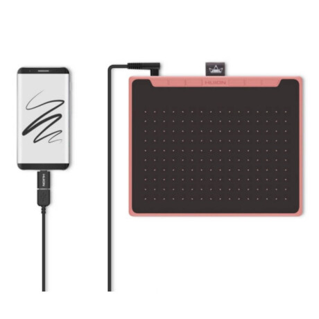 Tableta Digitalizadora Huion RTS-300 Negro/Rosa