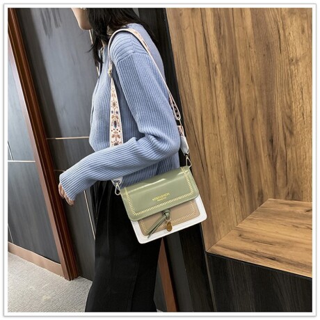 Cartera De Dama Estilo Indie Verde