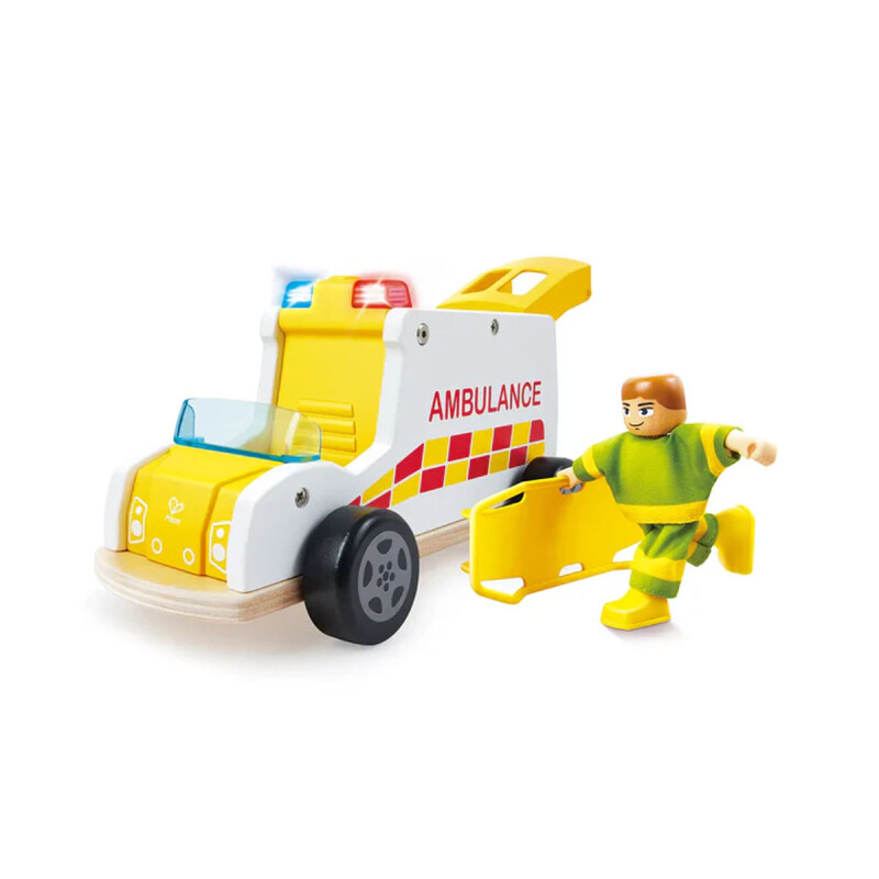 Ambulancia con luz y sonido Hape Ambulancia con luz y sonido Hape