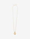 Collares Largos Metal Collar Largo Con Dije Metálico - Dorado