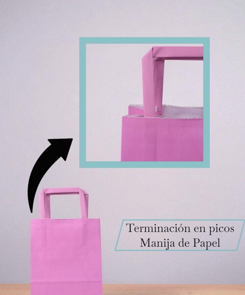Bolsa lisa acuario 14x08x20 cm PASTEL PINK