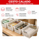Cesto Calado S 27 x17,5 x8 cm BLANCO