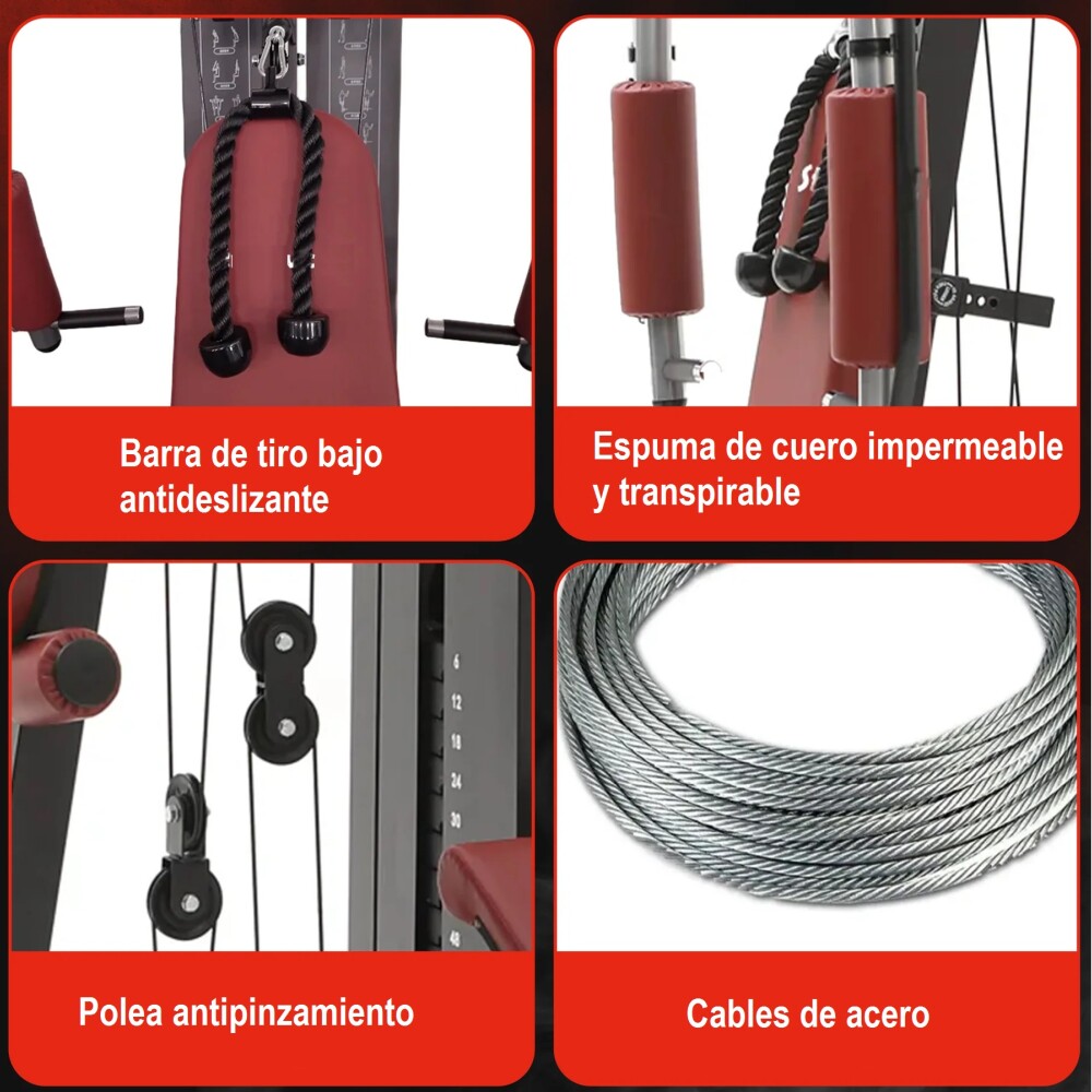 Gimnasio Multifuncion ZAKA con Press de piernas y Scott. Gimnasio Multifuncion ZAKA con Press de piernas y Scott.