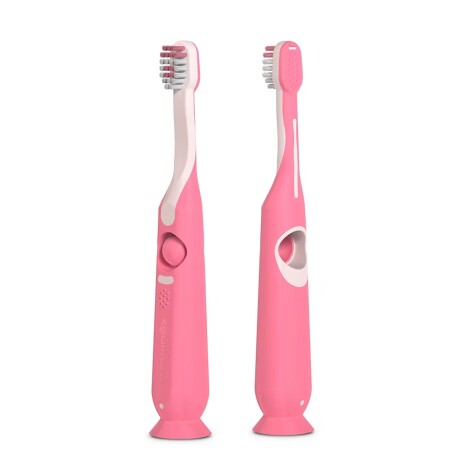 Cepillo Dental Kids 2-6 Años Suave Ventosa Con Tapa Rosa