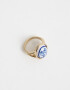 Anillos Medianos y Grandes Azul Anillo Tulipán - Dorado