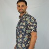 Camisa estampada Hawai Blue Flower