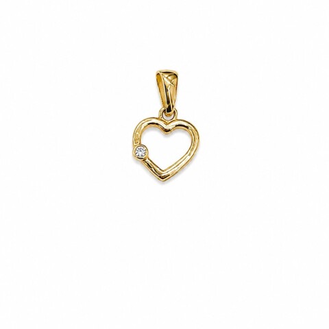 Colgante corazón calado en oro Colgante corazón calado en oro