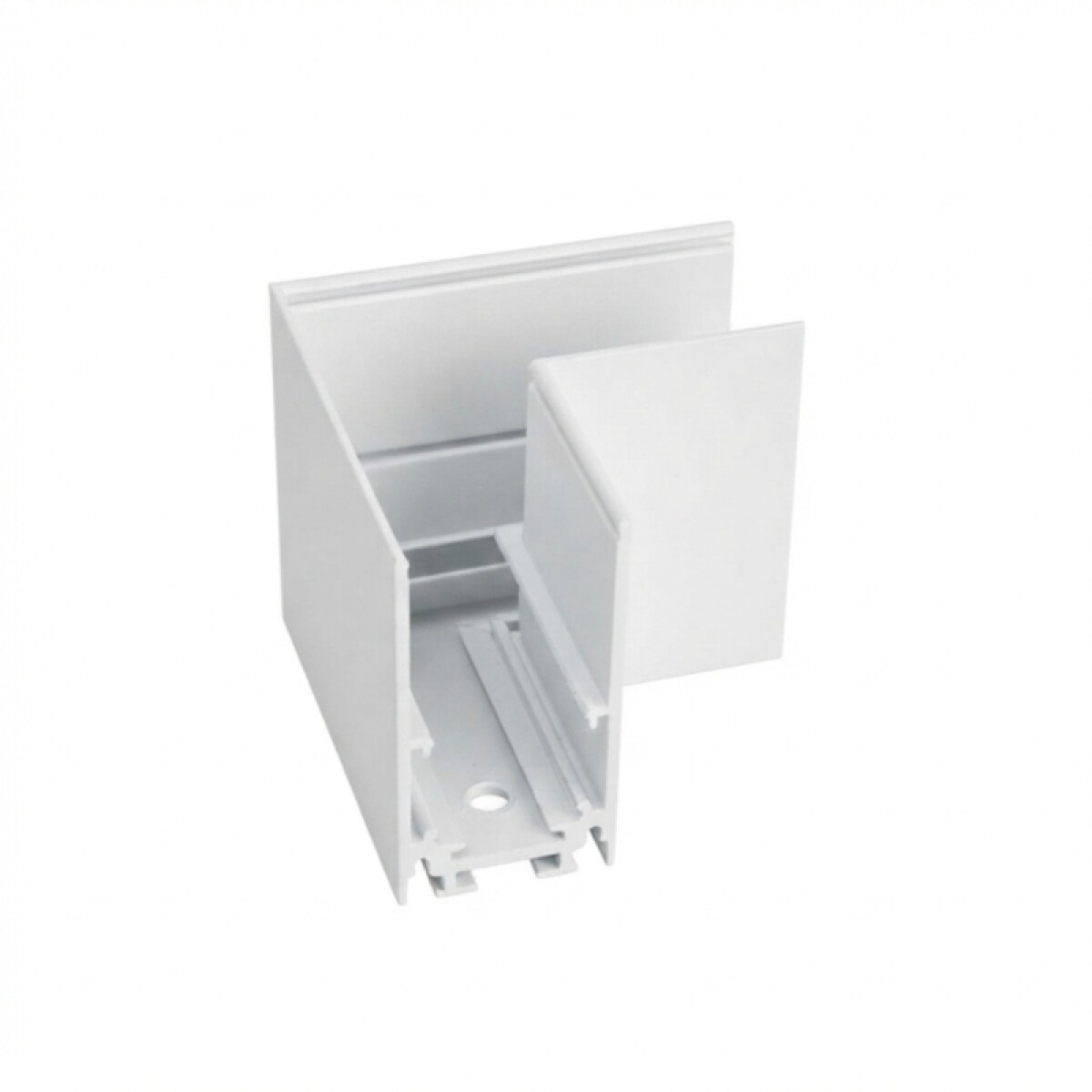 Esquinero Horizontal Para Riel Magnético G2 De Adosar Blanco 