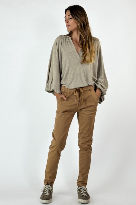 PANTALON NICOLETTA CAMEL