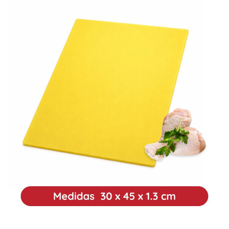 Tabla de Corte 30x45x1.3 cm Amarillo Polietileno Tabla de Corte 30x45x1.3 cm Amarillo Polietileno