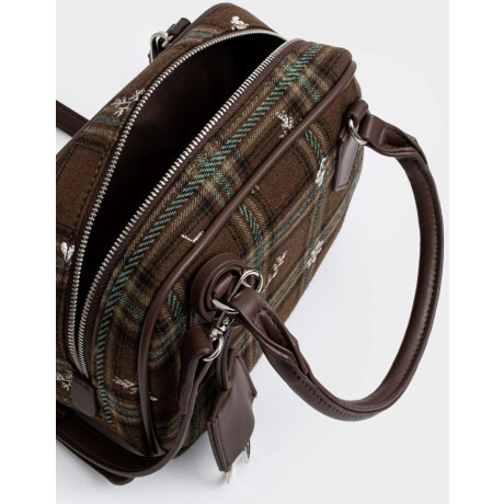 Carteras Bowling Medianas Estampado Escoces