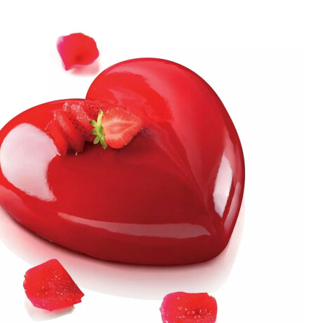 Set Molde y Cutter de Corazon de Silicona Set Molde y Cutter de Corazon de Silicona