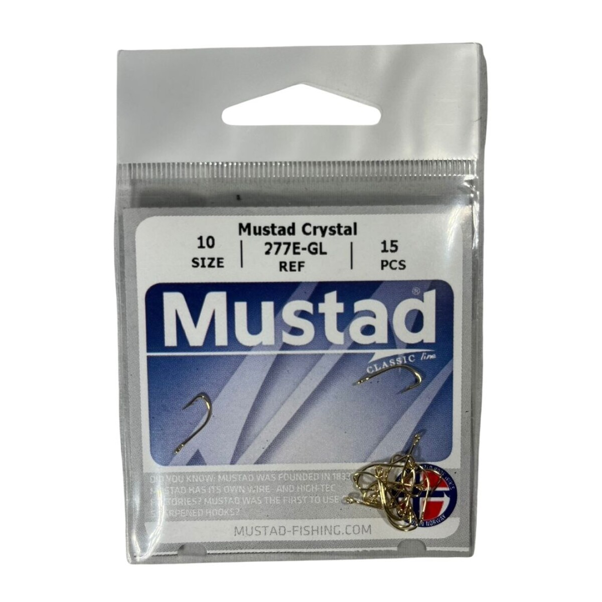 Anzuelo Crystal Dorado Nº10 x15 Unidades 