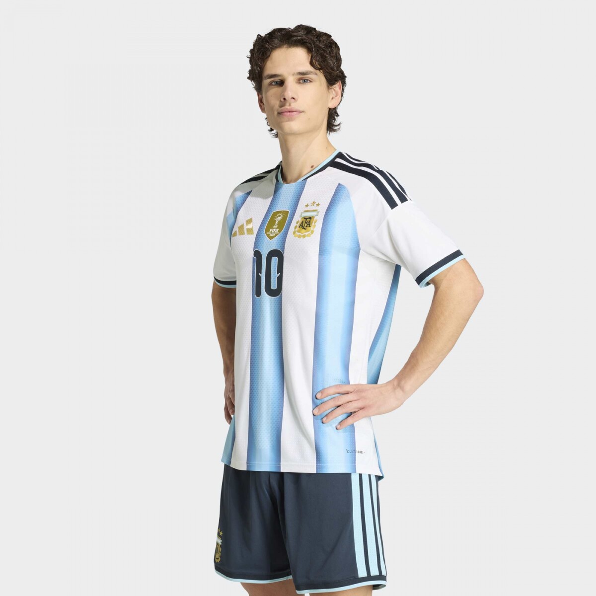 Camiseta Adidas Titular Messi Argentina 26 Versión Jugador - Blanco 