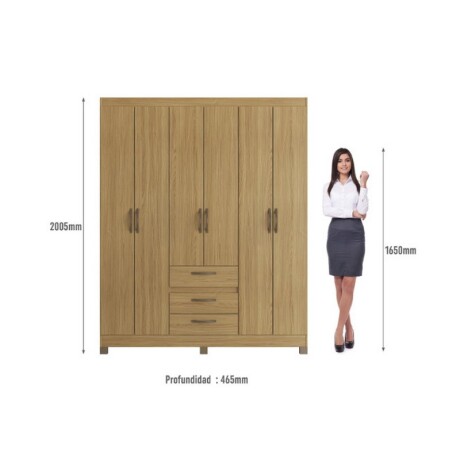 ROPERO DECIBAL 6 PUERTAS 3 CAJONES ROPERO DECIBAL 6 PUERTAS 3 CAJONES