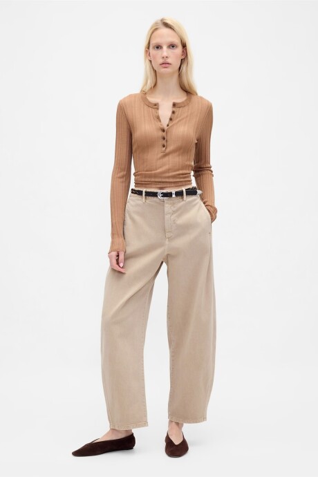 Pantalón Khaki Barrel Mujer Wicker
