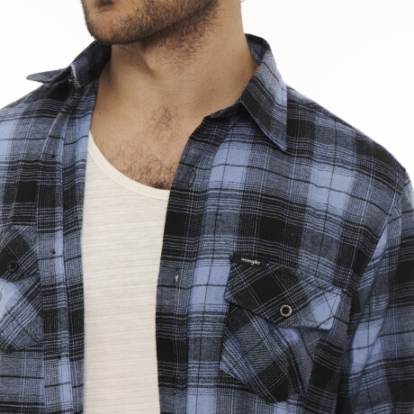 Camisa Wrangler de Hombre - FLANNEL SHIRT - WLS104UR ELD