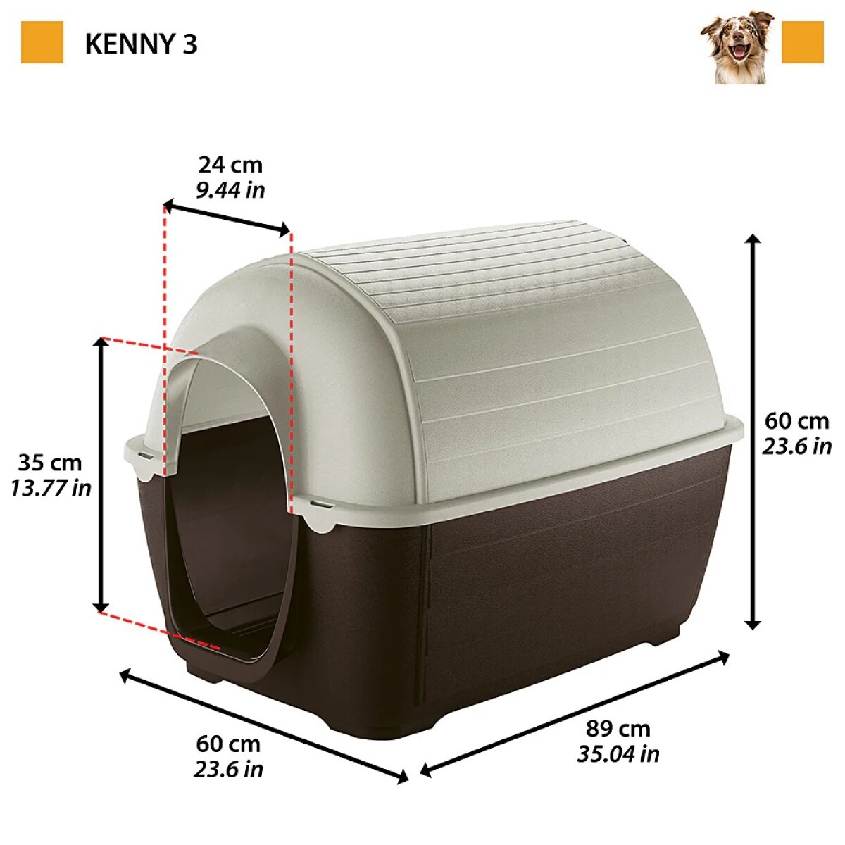 Kenny Casa para Exterior - 03 (L 56 x W 82 x H 56 cm) 