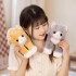 Peluche Gato Muñeco Decorativo Realista Regalo Niños Variante Color Gris