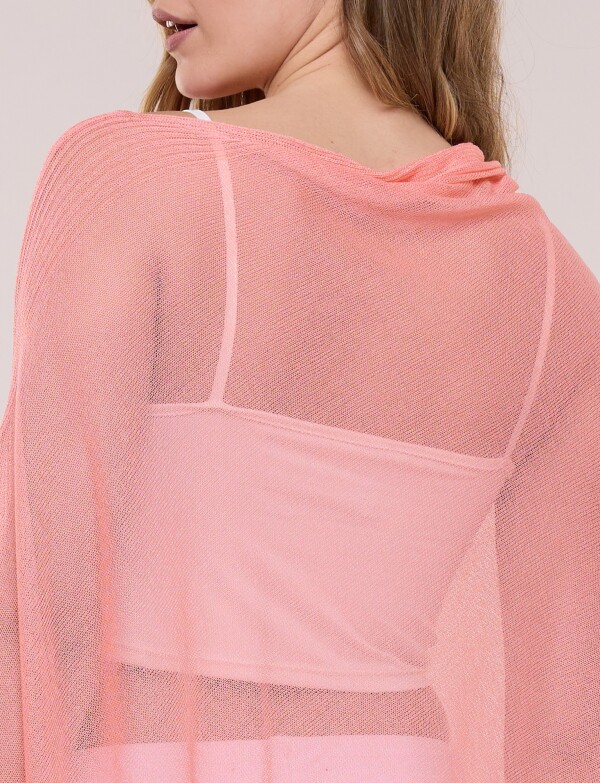 Poncho Traslúcido CORAL