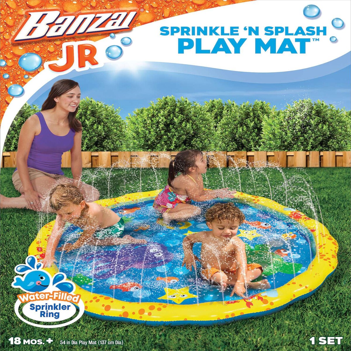 Alfombra inflable lanza chorros Banzai 