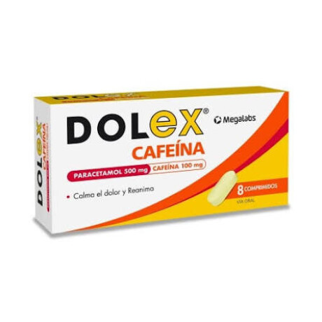 Dolex Cafeína 8 Comprimidos | Analgésico con Estimulante para Energía y Alivio Dolex Cafeína 8 Comprimidos | Analgésico con Estimulante para Energía y Alivio