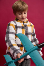 Campera infantil checks Marfil