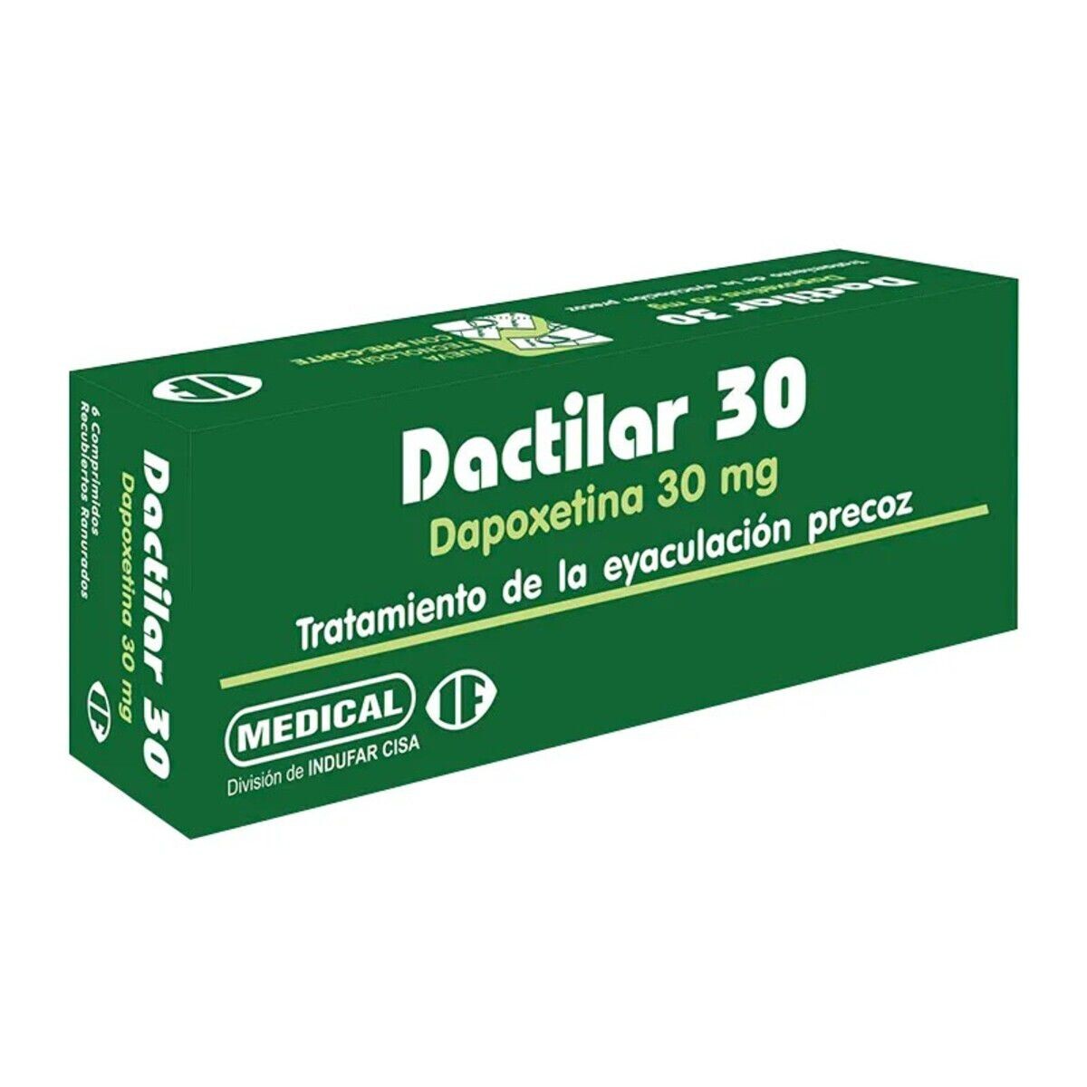 DACTILAR 30 MG. CJ X 6 COMP. REC. 