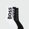 BOSS - Pack De 3 Medias Rib Logo Negro