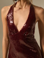 Vestido Lentus Bordeaux