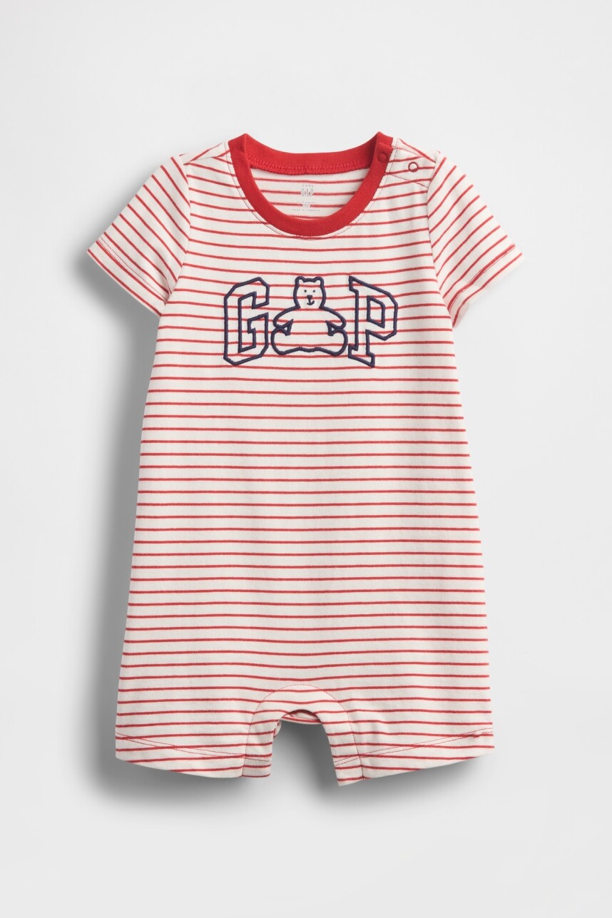Enterito Logo Gap Bebé Red Stripes