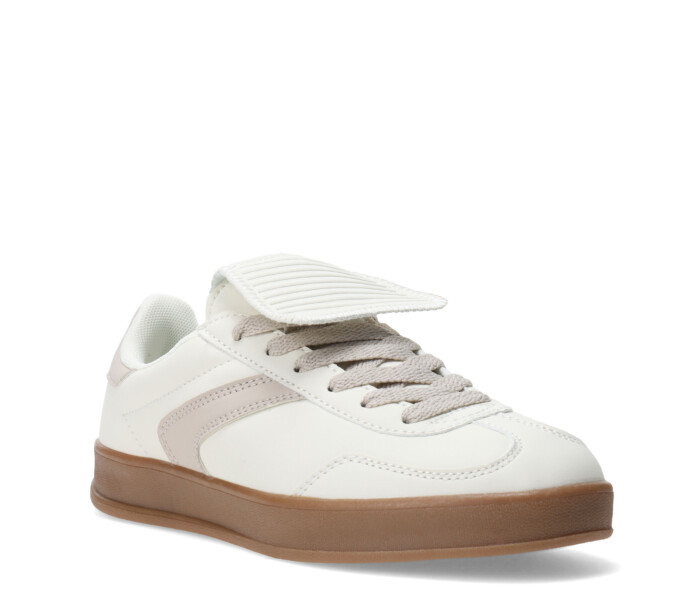 Championes de Mujer Miss Carol VALETTA acordonado Beige