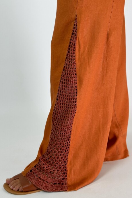 PANTALON JACINTO NEW CROCHET Terracota
