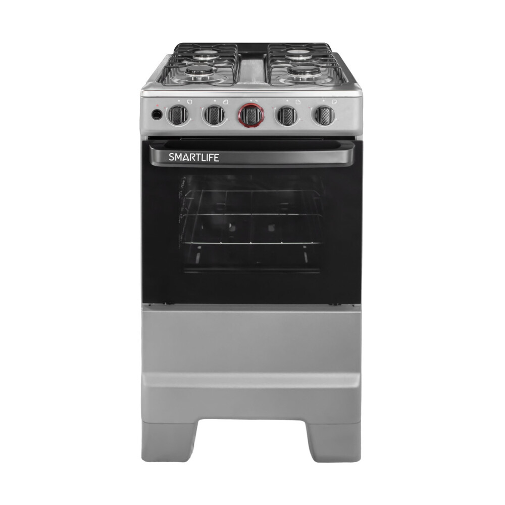 COCINA A GAS 4H 4-HORNALLAS GRIS SMARTLIFE SSL-KBR504T