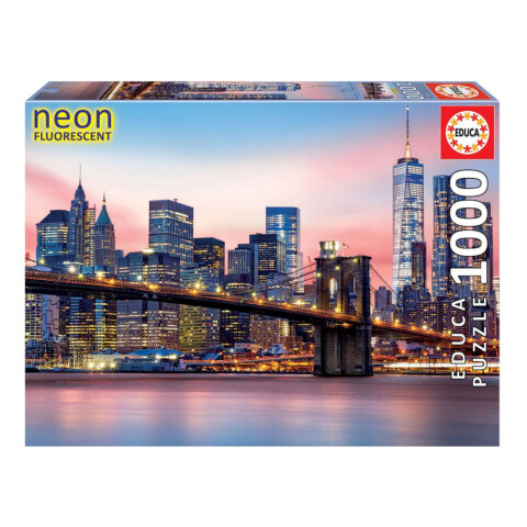 Puzzle Rompecabeza Puente Brooklyn Neon Educa 1000 Piezas Puzzle Rompecabeza Puente Brooklyn Neon Educa 1000 Piezas