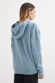 Hoodie con capucha CELESTE